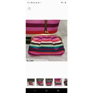 Coach Vintage Legacy Varsity stripe Pouch